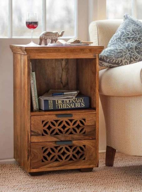 saamenia furnitures Solid Sheesham Wood Bed Side Table For Bed Room / Living Room . Solid Wood Side Table