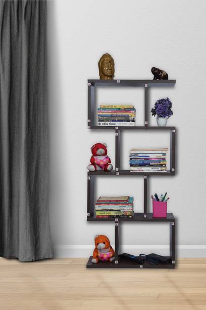 NE Furniture Double_S_End_Table Engineered Wood Open Book Shelf