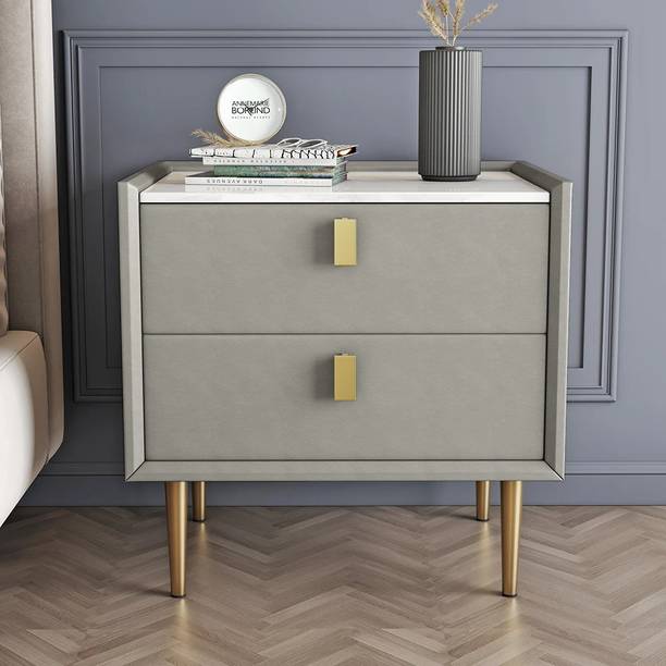 KD KOHINOOR DECOR Bedroom Living Room End Side Table With Storage Drawer Cabinet Night Stand Engineered Wood Bedside Table