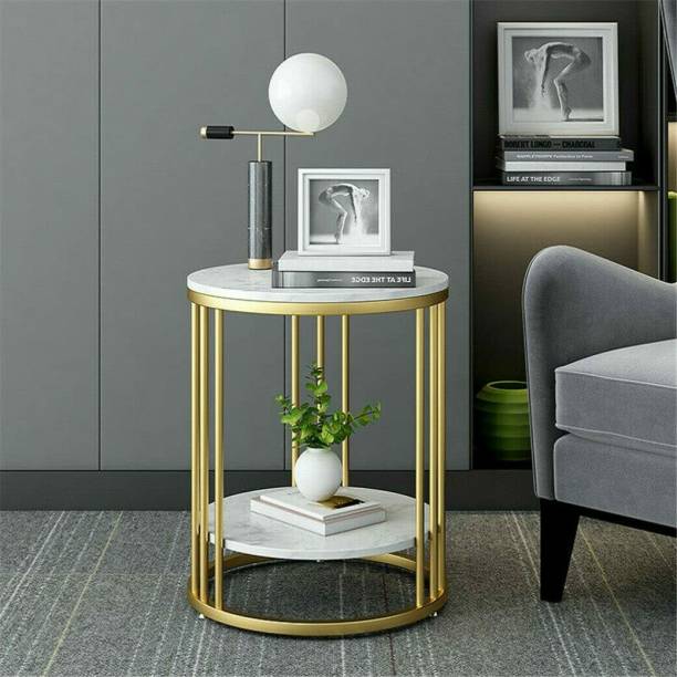 SEB Modern Double Top Bedside Table / End Table for Living Room Bedroom Engineered Wood Coffee Table
