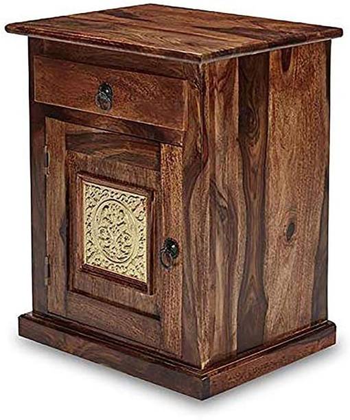 vishwakarma arts VFHBEDSIDE Solid Wood Bedside Table