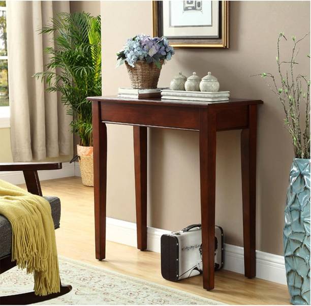 GOKUL ARTS Solid Wood Sheesham Wood Console/ End/ Corner Table For Living Room, Bedroom Solid Wood Console Table
