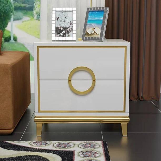 NG Decor Bedroom Living Room End Side Table With Storage Drawer Cabinet Night Stand Engineered Wood Bedside Table