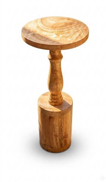 ONLINECRAFTS Solid Wood Bedside Table