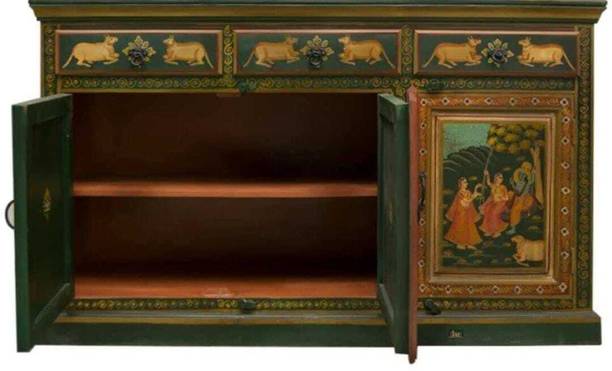 SBM Jodhpuri Handcrafted Table for office hotel home wedding Solid Wood Console Table