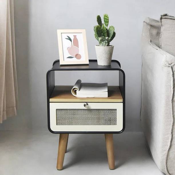 NG Decor Bedroom Living Room End Side Table With Storage Drawer Cabinet Night Stand Engineered Wood Bedside Table