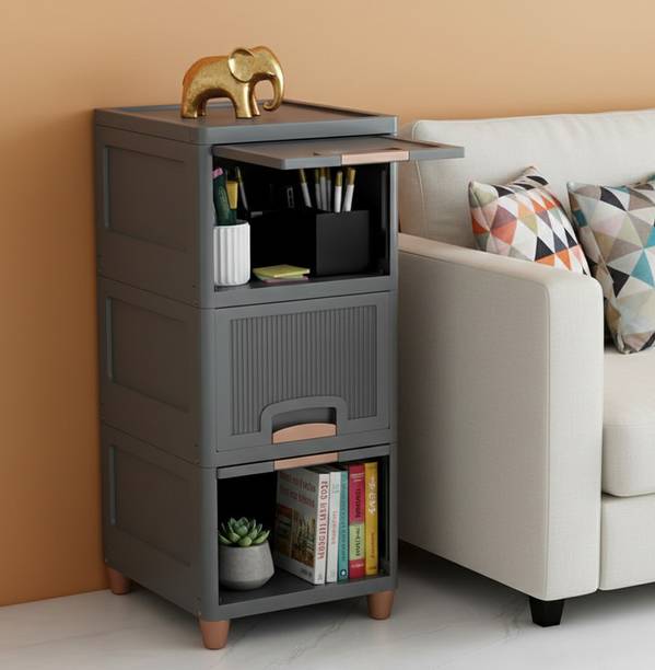 MAXTID Multi Layer Cabinet | Premium Storage Drawer Unit For Home & Living Room Plastic Side Table