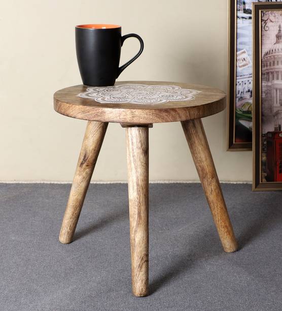 The Urban Store Sofa Side Table/ Accent Table / Pot / Statue / Night Lamp Table Solid Wood Side Table