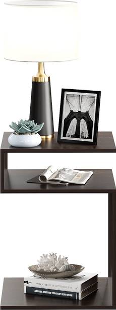FURNEASER Anwik Bedside Table, End & Sofa Side Small Table, Stool, Engineered Wood Side Table
