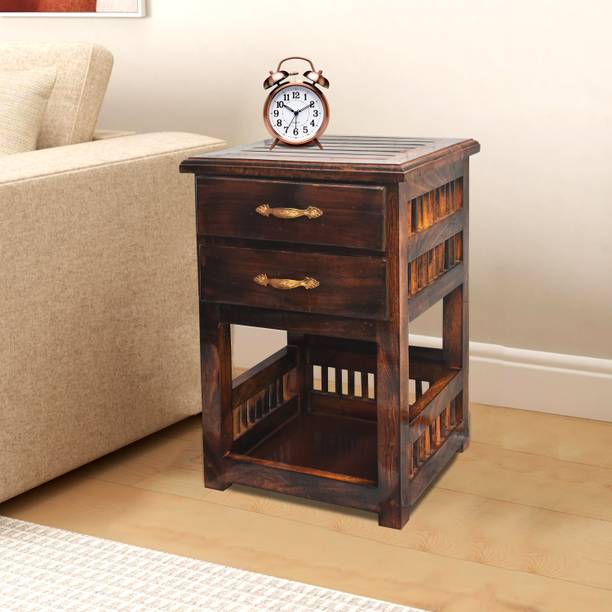 Fabwud Solid Wood Bedside Table