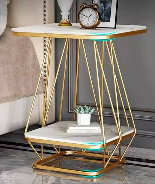 KraftValley Metallic Masterpieces: The Elegance of Metal Tables" End Table For Living Room Metal End Table