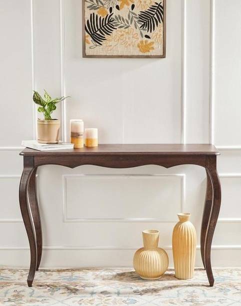 Home wood Brown Wooden Console Table Solid Wood Console Table