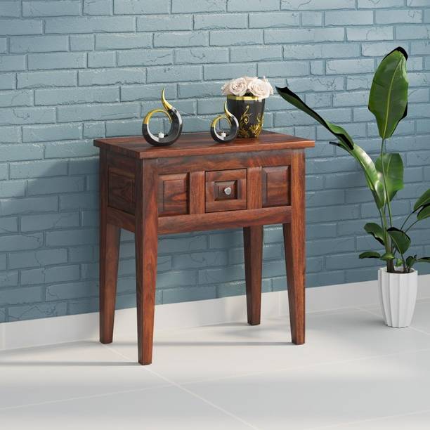 Home wood Wood Console Table in Walnut Finish Solid Wood Console Table
