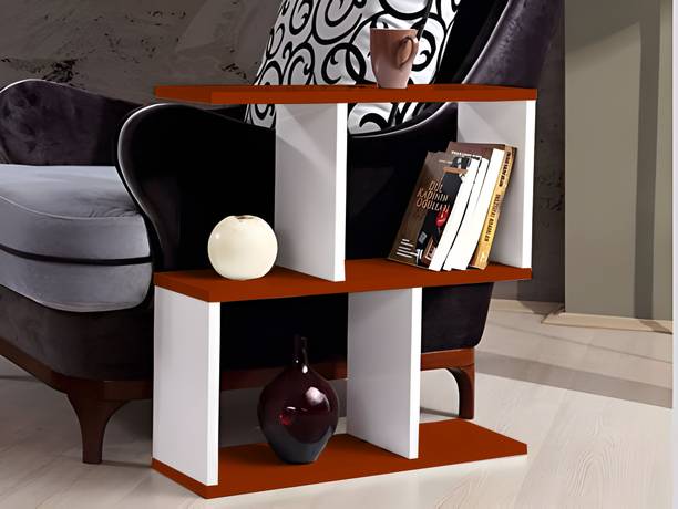SerchforMerch S-Shape End Table in MDF Wood Engineered Wood Side Table