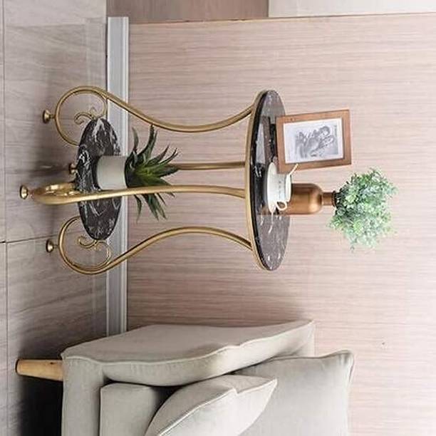 ALM SHOPPEE Contemporary Coffee Table Premium Oval Center Table for Modern Home Interiors Engineered Wood Side Table