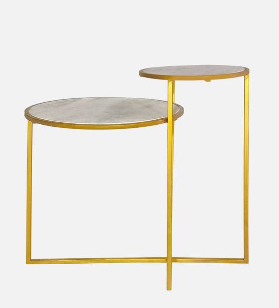 B M HANDICRAFTS BM GOLD TABLE Metal End Table