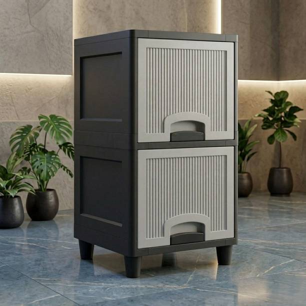 Surety for Safety Heavy Duty Plastic Storage Cabinet For Homes and Office Plastic Side Table