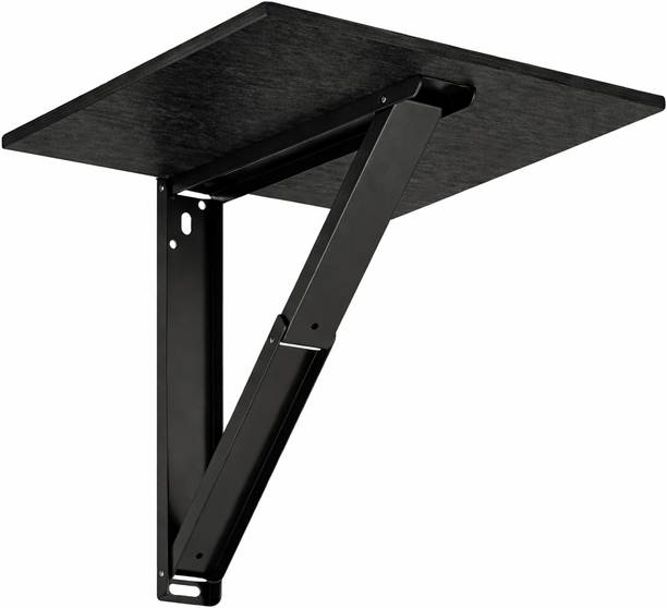 Malbro Wall Mounted Foldable Table Wooden Study Desk 40x40 cm Space Saving Shelf Engineered Wood Study Table
