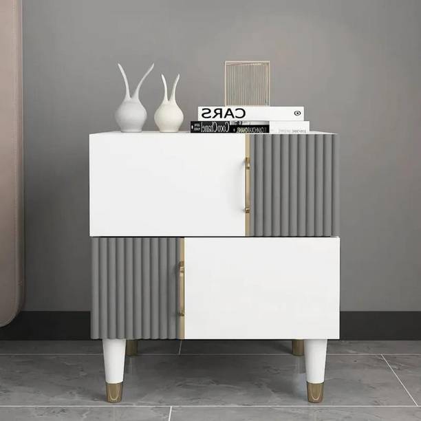 NG Decor Bedroom Living Room End Side Table With Storage Drawer Cabinet Night Stand Engineered Wood Bedside Table