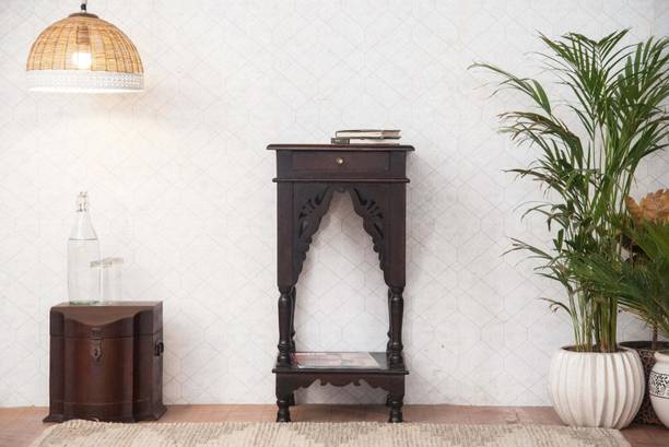 Furnishilp Wooden Side Table/End Table |Solid Wood Side Table for living room/Bedroom Solid Wood Side Table