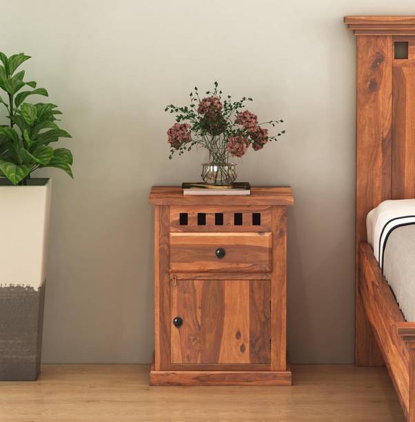 SHEKHAWAT Solid Wood Bedside Table