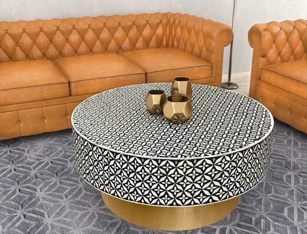 afasana handicrafts Solid Wood Corner Table