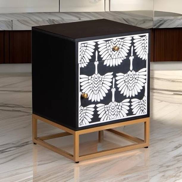 ABC Solid Wood Bedside Table