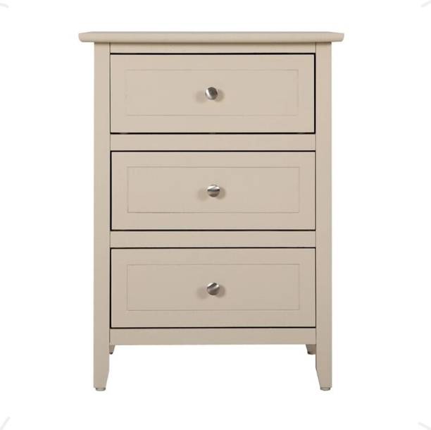 UNITEK FURNITURE Santaana Sheesham ( Rosewood ) 3 Drawer Solid Wood Bedside Table