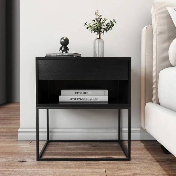 NG Decor Bedroom Living Room End Side Table With Storage Drawer Cabinet Night Stand Engineered Wood Bedside Table