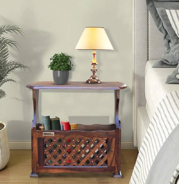 Meera Handicraft A beautiful pure sheesham wood bedside table Solid Wood Side Table