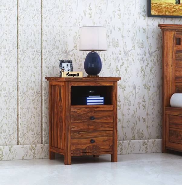 Ganpati Arts Sheesham Wood Swift Bedside Table For Bedroom/Wooden End/Nightstand Lamp Table Solid Wood Side Table