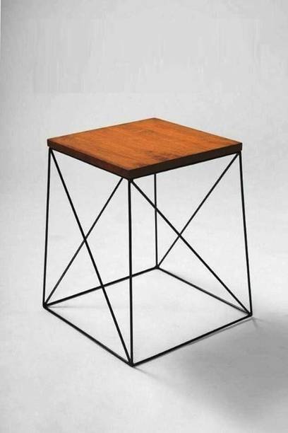Indian Decor 161618 Prism Center Table/Coffee Table Black Solid Wood Bedside Table