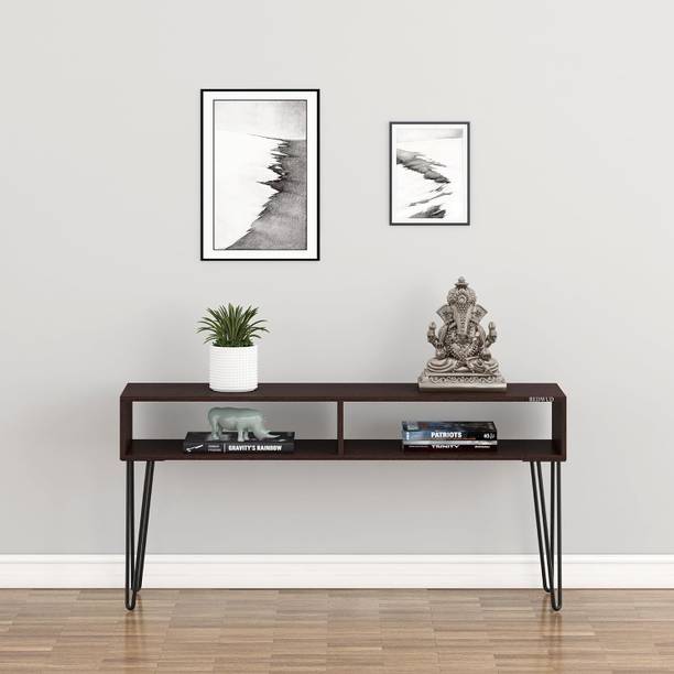 REDWUD Huxley Metal Side Table Engineered Wood Console Table