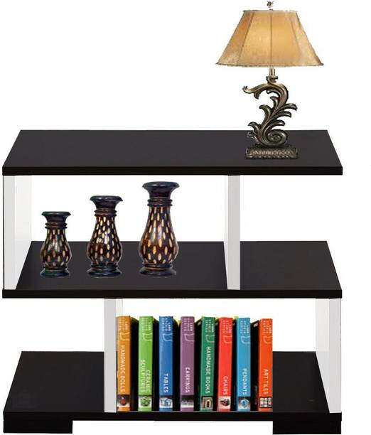 ShahQ S-Shape End Table in Engineered Wood Bedside Table