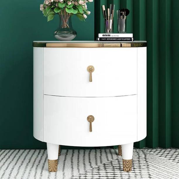 NG Decor Bedroom Living Room End Side Table With Storage Drawer Cabinet Night Stand Engineered Wood Bedside Table