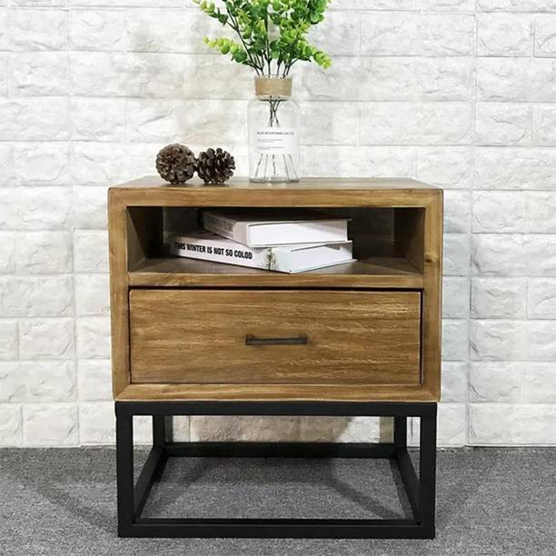 NG Decor Bedroom Living Room End Side Table With Storage Drawer Cabinet Night Stand Engineered Wood Bedside Table