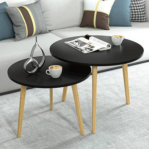 Decorhand Antique Wooden Foldable Side Table For Living Room Solid Wood End Table