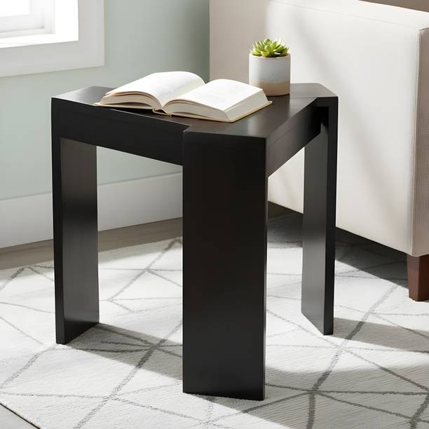 Ikiriya Avina Sheesham Wood Contemporary Triangle Solid Wood Side Table