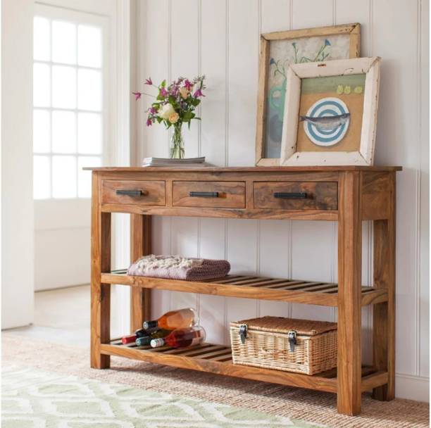 Allie Wood Rosewood (Sheesham) Solid Wood Console Table