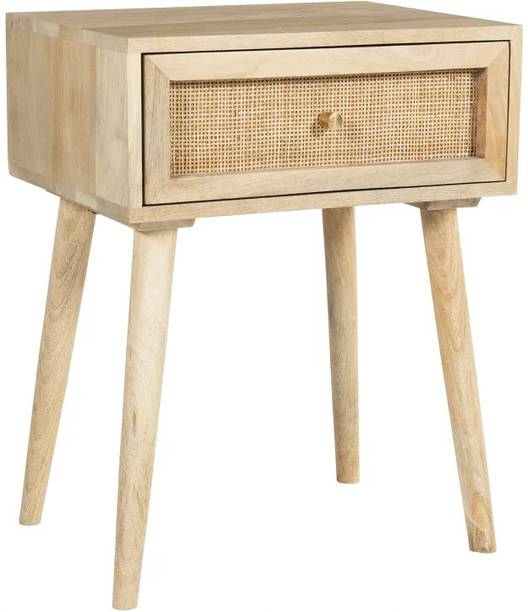 Flipkart Perfect Homes Studio 1 Drawer Bedside Solid Wood Bedside Table