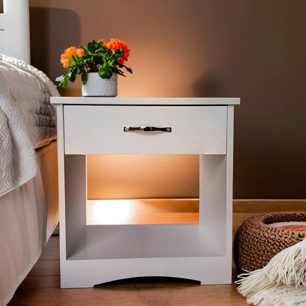 TRUE FURNITURE Night stand/End Side/Bed side/Sofa Side Table for Bedroom/Living Room/Office Engineered Wood Side Table