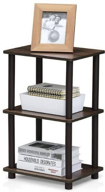 AM MASTER Modern Double Top square Coffee Table 2 tier | Side Table Engineered Wood Side Table