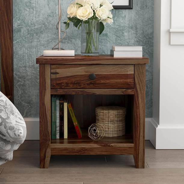 UNITEK FURNITURE Sheesham ( Rosewood ) 1 Drawer Bed Side Table For Living Room Solid Wood Bedside Table