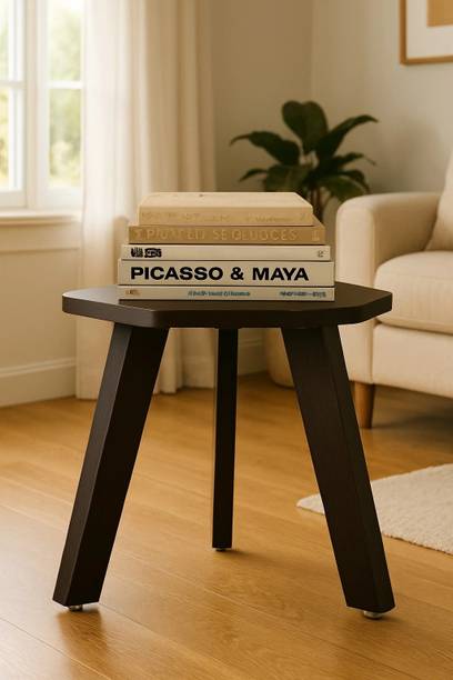 NE Furniture Mini Hexagonal Side Table, 30 cm, Matte Finish Engineered Wood End Table