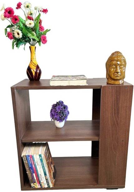 NE Furniture Beautiful Antique Wooden Fold-able Side Table/End Table/Plant Stand Engineered Wood Side Table