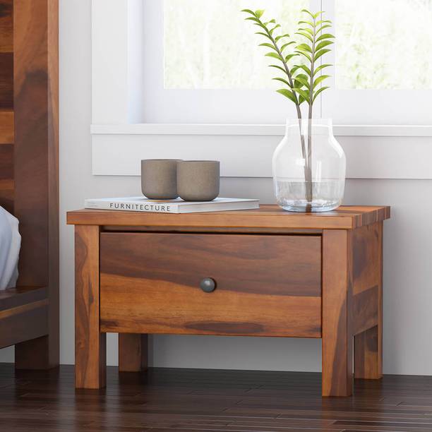 UNITEK FURNITURE Sheesham ( Rosewood ) 1 Drawer Bed Side Table For Living Room Solid Wood Bedside Table