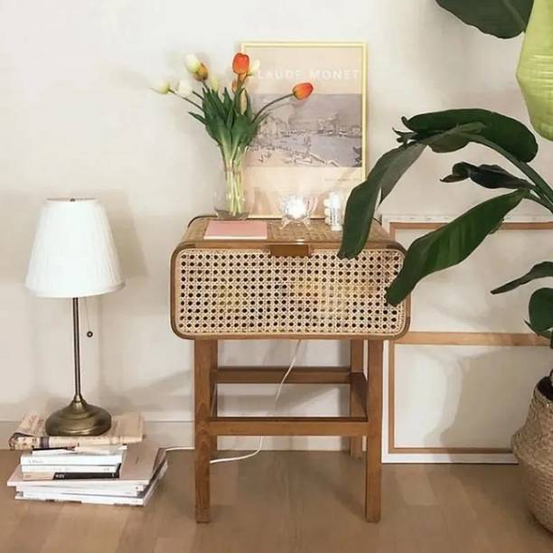 NG Decor Bedroom Living Room End Side Table With Storage Drawer Cabinet Night Stand Engineered Wood Bedside Table