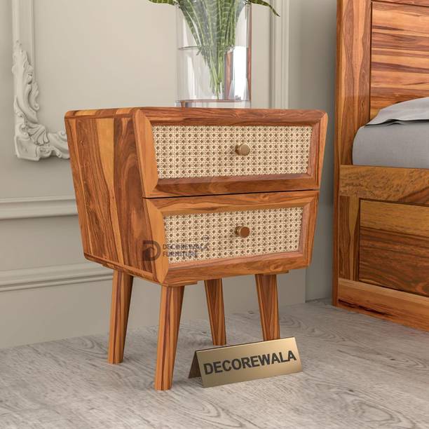 DECOREWALA Sheesham wood Bedside Table With Drawer Storage For Living Room & Home Solid Wood Bedside Table