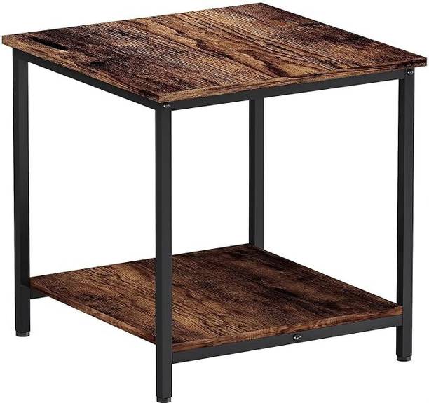Indian Decor 41411 End Table 15.7 Inch Square Side Table Modern Look Night Stand Metal Side Table