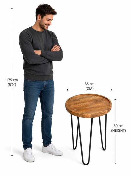 HOMEY CRAFTS Multipurpose End Table for Bedroom & Lounge Metal Side Table